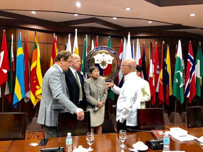 Discussing In Manila On August 9 2018